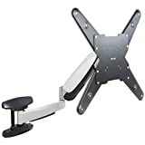 VIVO Counterbalance 40 to 70 inch LCD LED Plasma Screen TV Wall Mount, Above Fireplace Height Adjustable Pneumatic Spring Fully Articulating Bracket, Silver, MOUNT-VW03G