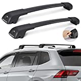 ISSYAUTO Car Roof Rack Cross Bars Compatible with 2018-2021 2022 Volkswagen Tiguan Aluminum Cross Bar with Anti-Theft Locks, Not fit Limited Model