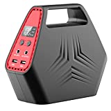 146Wh Portable Power Station Power Bank with AC outlet, Portable Laptop Charger with 100W AC Outlet, DC Port, QC 3.0 USB Port, Rechargeable Backup Lithium Battery for Outdoor Camping Home Office