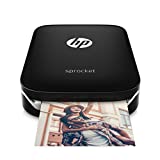 HP Sprocket Portable Photo Printer, Print Social Media Photos on 2x3' Sticky-Backed Paper - Black (X7N08A)
