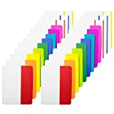 KIMCOME 480 Pieces Sticky Tabs 2 Inch Index Tabs, Colored Page Markers Repositionable Tape Flags For Books, Binders And File Folders, [24 Sets 12 Colors] Easy To Stick, Removes Cleanly
