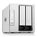 TERRAMASTER F2-221 NAS Storage 2Bay - Apollo J3355 Dual Core 2.0GHz 2GB Memory Plex Media Server Network Attached Storage, Diskless
