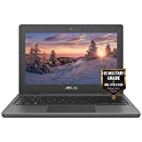 ASUS Student Laptop, 12 inch IPS Anti-Glare Eye-Care HD Display, Intel Celeron N4500, Military-Grade Durability, Wi-Fi 6, Ethernet Port, Long Battery Life, Windows 10 Pro (4GB RAM | 128GB SSD)