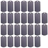 Blank Aluminum Dog Tags for Personalized Engraving or Stamping Military Dog Tags, Pet ID Tags and More: 14 Gauge Aluminum 1'x2' - 30 Pieces