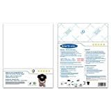MR.R 8.5''x11'' Inkjet and Laser Compatible Printable Heat Transfer Vinyl Paper for Dark T-shirt Fabric, Made in USA (10 Sheets)