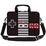 AMARY 14' 15' 15.4' 15.6'laptop sleeve chromebook case adjustable shoulder strap with handle accessory pocket for men women kids (Games)