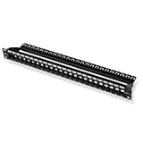 Cable Matters Rackmount or Wall Mount 24 Port Keystone Patch Panel (Blank Patch Panel for Keystone Jacks/Keystone Panel)