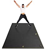 Gxmmat Large Exercise Mat 6'x4'x7mm, Thick Workout Mats for Home Gym Flooring, Extra Wide Non-Slip Durable Cardio Mat, High Density, Shoe Friendly, Perfect for Plyo, MMA, Jump Rope, Stretch, Fitness