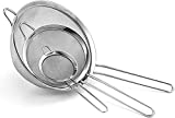 Cuisinart CTG-00-3MS Set of 3 Fine Set of Mesh Strainers, Stainless Steel, Pack of 3