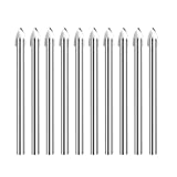 10Pcs Glass Drill Bits For Glass Ceramic Marble Tile Concrete 6MM 1/4' Round Shank Drilling Carbide Wall Tile Ceramic Glass Drill Bit Set