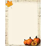 Great Papers! Pumpkin Sunflower Letterhead, 80 count, 11' x 8.5' (2017014)