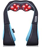 Neck Shoulder Back Massager with Heat - Shiatsu Neck Massager Present, Gift for Men/Women/Mom/Dad - Deep Kneading Massage for Neck, Back, Shoulder, Waist, Leg, Feet and Muscle