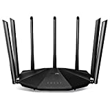 Tenda AC23 Smart WiFi Router - Dual Band Gigabit Wireless (up to 2033 Mbps) Internet Router for Home, 4X4 MU-MIMO Technology, Up to 1400 sq ft Coverage Parental Control Compatible with Alexa (AC2100)