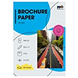 PPD 100 Sheets Inkjet Glossy Brochure and Flyer Paper 8.5x11 37lbs 140gsm Professional Quality Double Sided Instant Dry and Water-Resistant (PPD-72-100)
