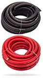 InstallGear 1/0 Gauge AWG CCA Power Ground Wire Cable (50ft Black & Red) Welding Wire, Battery Cable, Automotive RV Wiring, Car Audio Speaker Stereo