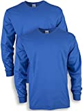 Gildan Men's Ultra Cotton Long Sleeve T-Shirt, Style G2400, Multipack, Royal (2-Pack), Medium