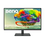 BenQ PD3200U 32 Inch 4K UHD IPS Professional Factory Calibrated AQCOLOR Computer-Monitor for Designers with Built-in, 100% Rec.709, sRGB, DualView, Ergonomic Design-KVM Switch, Eye-Care Technology