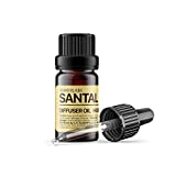 Santal Diffuser Oil, Niche Scent, Luxury Amber Coco Vanilla Cedar Sandalwood Musk Essential Oils Blend for Ultrasonic Diffuser Scent Projects(.33 oz/10 ml)