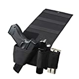 FIREDOG Bedside Holster, Bed Gun Holster for Mattress Car Desk Home Office,Fits for Glock 17 22 S&W Etc Different Handgun Holster