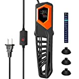 HITOP 600W Digital Aquarium Heater, with LED Temp Display and External Controller, Titanium Heater for Large Fish Tank up to 180Gallon