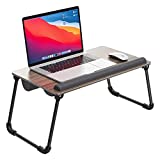 ATUMTEK 27” Large Lap Desk Fits 17 inches Laptops, 2 in 1 Laptop Desk for Bed, Laptop Lap Desk with Cushion and Folding Legs for Home Office Working, Writing