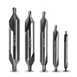 YOTINO 5 Lathe Mill CENTER DRILL COUNTERSINK Bit Tooling SET
