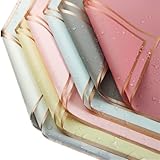 Corkwaw 24 Counts Color Flower Wrapping Paper,Waterproof Bouquet Wrapping Paper Used for DIY Crafts, Gift Packaging, Flower Shop Bouquet Packaging