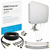 MIMO 4x4 Panel External Antenna Kit for 4G LTE/5G Hotspots & Routers (Full kit)