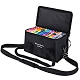 120 Colors Alcohol Markers，drawing markers，Dual Tip Art Markers ，Fine & Chisel Coloring Marker，Chisel Coloring Markers for Kids Sketching Adult Coloring
