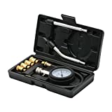 8PCS Compression Tester Kit 0-300 PSI Petrol Gas Engine Cylinder Pressure Gauge Automotive Tool for Motorcycle Car Truck (Black)