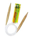 KnitPal 60-inch (150cm) Jumbo Wooden Circular Knitting Needles with Bonus EBOOK, Natural Wood Chunky Needle for Chunky Yarn, US Size 19 (15mm)