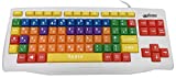 Playlearn Children's Computer USB Keyboard - Upper Case & Lower Case - Color Coded SEN - Splash Proof Casing - Fun to Use Keyboard - Great Learning Tool for Children Using Computers