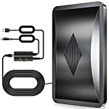 2022 Upgraded Digital TV Antenna Up 480 Miles Range, Indoor Outdoor Antenna for All Old Smart HDTVs, 360° Reception 4K 1080P HD Antenna with Amplifier Signal Booster/33ft Thick Coaxial Cable