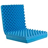DMI Egg Crate Sculpted Foam Chair Cushion, Seat Cushion, Car Seat Cushion, Office Chair Cushion Relieves Back Pain, Tail Bone Pain, Sciatica, 32 X 18 X 3, Full Back