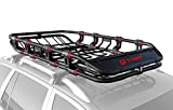 Tyger Auto TG-RK1B906B X-Large/68' x 41' x 8' Super Duty Roof Cargo Basket/Luggage Carrier Rack (with Removable Extension Kit Wind Fairing)