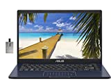 2022 ASUS 14' HD Laptop, Intel Celeron N4020 Processor, 4GB RAM, 128GB eMMC Flash Memory, Intel HD Graphics 500, HD Webcam, Windows 11 Home, Star Black, 32GB SnowBell USB Card