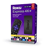 Roku Express 4K+ 2021 | Streaming Media Player HD/4K/HDR with Smooth Wireless Streaming and Roku Voice Remote with TV Controls, Includes Premium HDMI Cable (Renewed)