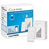 Lutron Caséta Wireless Single-Pole/3-Way Smart Lighting Lamp Dimmer and Remote Kit | P-PKG1P-WH | White
