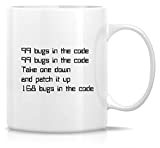 Retreez Funny Mug - 99 Bugs in the Code Programmer Software Engineer 11 Oz Ceramic Coffee Mugs - Funny, Sarcasm, Sarcastic, Inspirational birthday gifts for friends, coworkers, siblings, dad, mom