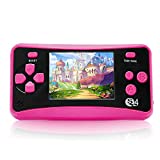 Handheld Game Console for Children Ages 4-12 , Built-in 182 Retro Classic Games 2.5' LCD Screen Portable 8 Bit TV Output Video Game Player Best Birthday Gift for Girls -RED