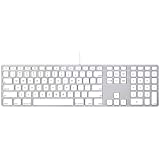 Apple Wired Keyboard with Numeric Keypad Compatible with Mac OS X v.10.6.8 & later Versions (MB110LL/B) (Renewed)