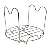 Steamer Rack Trivet with Handles for Instant Pot 6 Qt 8 Qt, Alamic Instant Pot Trivet with Handles for Electric Pressure Cookers 6 Qt 8 Qt