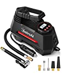 AstroAI Air Compressor Tire Inflator Portable Air Pump for Car Tires 12V DC Auto Tire Pump with Digital Pressure Gauge, 100PSI with Emergency LED Light for Car, Bicycle, Balloons and Other Inflatables