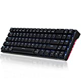 RK ROYAL KLUDGE RK71 Mechanical Keyboard 70% Compact Bluetooth Keyboard 71 Keys,Tenkeyless USB Wired/Wireless Portable Gaming/Office with Stand-Alone Arrow Keys for Windows MacOS (Blue Switch-Black)