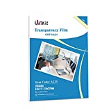 Uinkit Inkjet Transparency Film 20 Sheets 8.5x11 OHP Overhead Projector Film for DIY Crafting 20 Pack For Inkjet Printer Clear