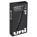 uni-ball 207 Plus+ Retractable Gel Pens 12 Pack in Black with 0.7mm Medium Point Pen Tips - Uni-Super Ink+ is Smooth, Vibrant, and Protects Against Water, Fading, and Fraud