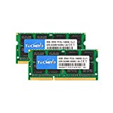 TECMIYO 16GB Kit (2x8GB) DDR3L-1600 SODIMM (PC3-12800S), DDR3 RAM 2Rx8 1.35V/1.5V CL11 Non-ECC Unbuffered 204-Pin Notebook Laptop RAM Memory Upgrade Kit
