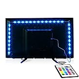 Tv Led Backlight,Maylit Pre-Cut 6.56ft Led Strip Lights for 40-60in Tv,4Pcs USB Powered Tv Lights kit with Remote,RGB Bias Lighting for Room Decor