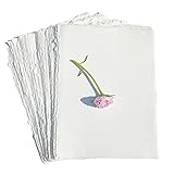 Habiller Cotton Deckle Edge Paper Loose Leaf Sheets for Writing Calligraphy, Printing, Scrapbook Crafts, Map, Certificate, Invitation 130 GSM Ivory White-501-5x7-20,5x7(HPDIW-501-5x7-20)
