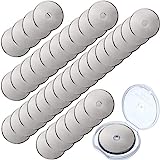 36 Pack 45mm Rotary Cutter Blades Fabric Cutter Replacement Blade Sewing Supplies Paper Cutter Blade Craft Cutting Tools with Plastic Storage Box for Quilting Scrapbooking Leather